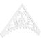 Ekena Millwork Pitch Genova Architectural Grade PVC Gable Pediment, 72"W x 36"H x 1"P (12/12) GPP072X036X100GEN - alternate 1